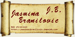 Jasmina Branilović vizit kartica